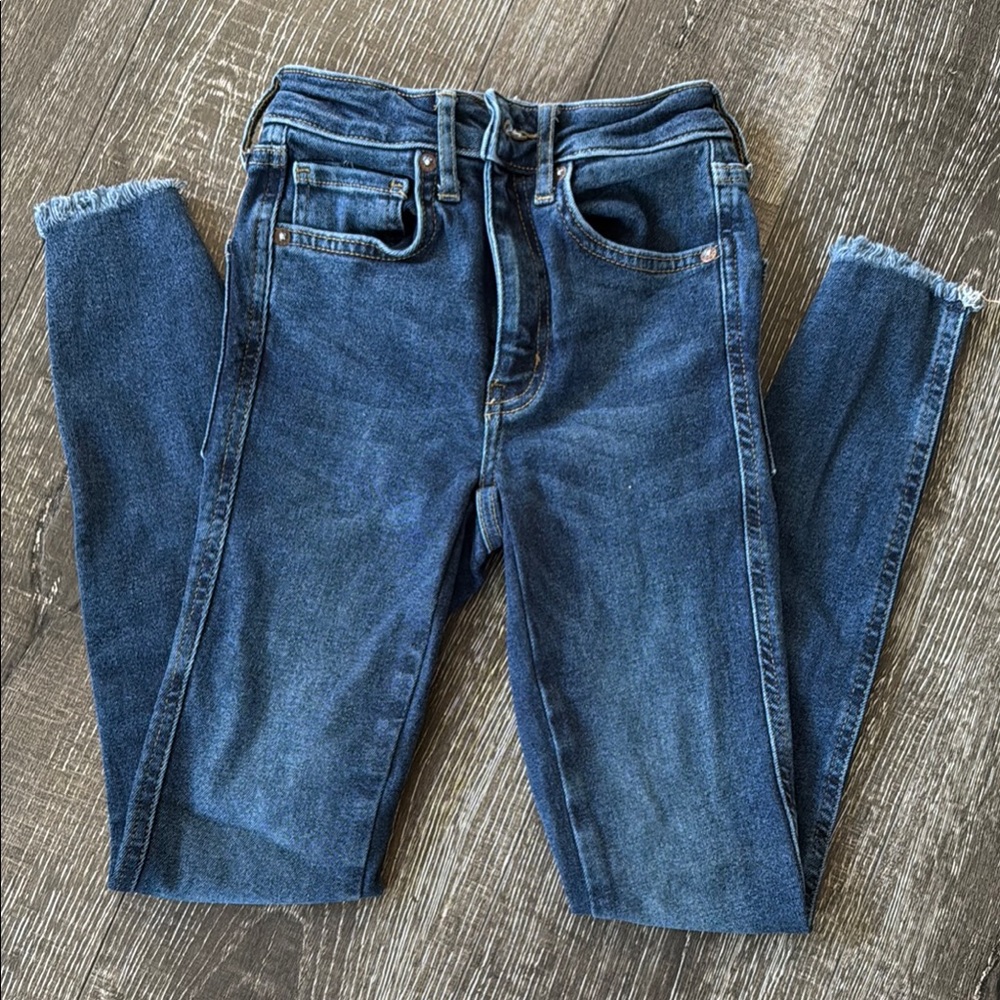 We The Free Blue Skinny Jeans Premium Denim